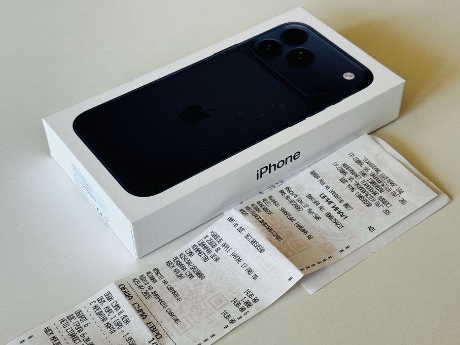 Iphone 17 Pro Max 256GB/512GB Blue Гаранция 2 години