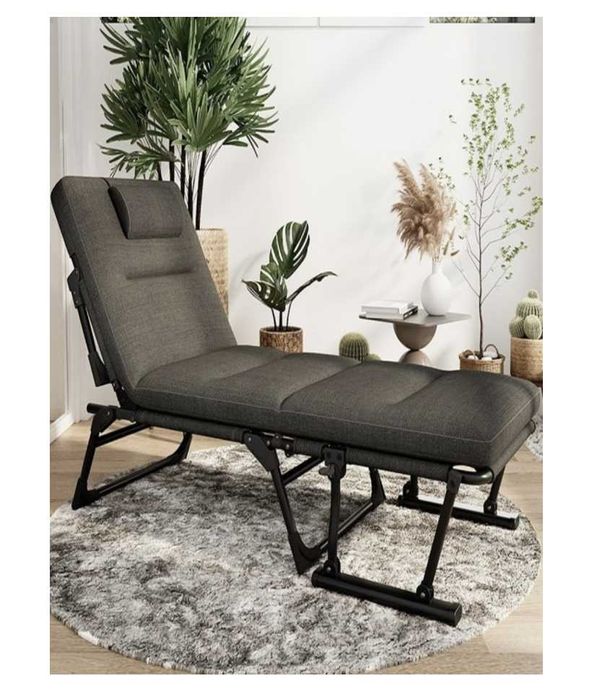 Раскладушка Шезлонг EURO-64х60х140х30 см. Доставка бесплатно