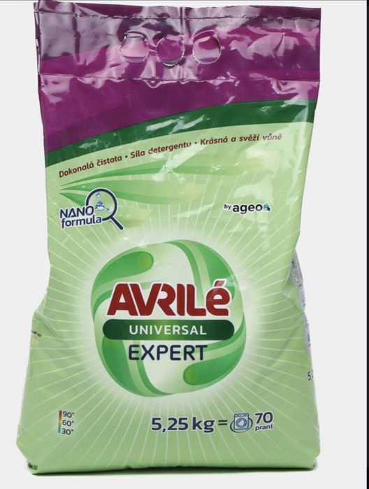 Стиральный порошок Avrile Expert, с нано - формулой, 5.25 кг
