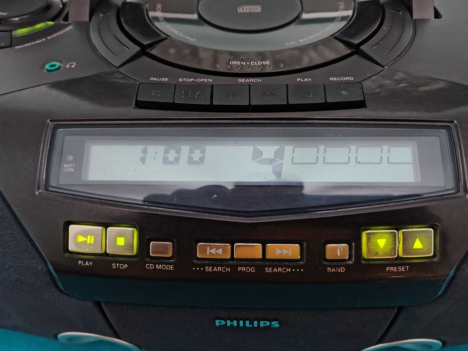 PHILIPS AZ 2030 CD radio casetofon portabil