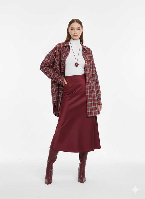 Пола миди, мидакси в стил ZARA, S-L