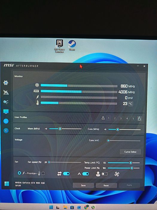 Видеокарта gtx 1060 3gb в перфектно състояние
