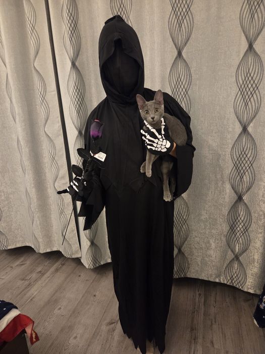 Costum halloween copii 12 14 ani mesagerul negru