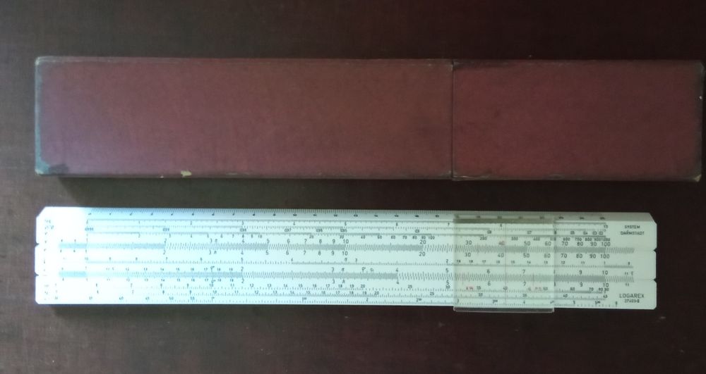 Логарифмическая линейка системы Дармштадт