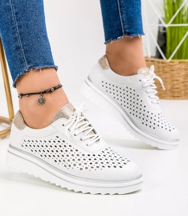 Pantofi piele naturala 100%,model casual,Italia, saculet, etichetă