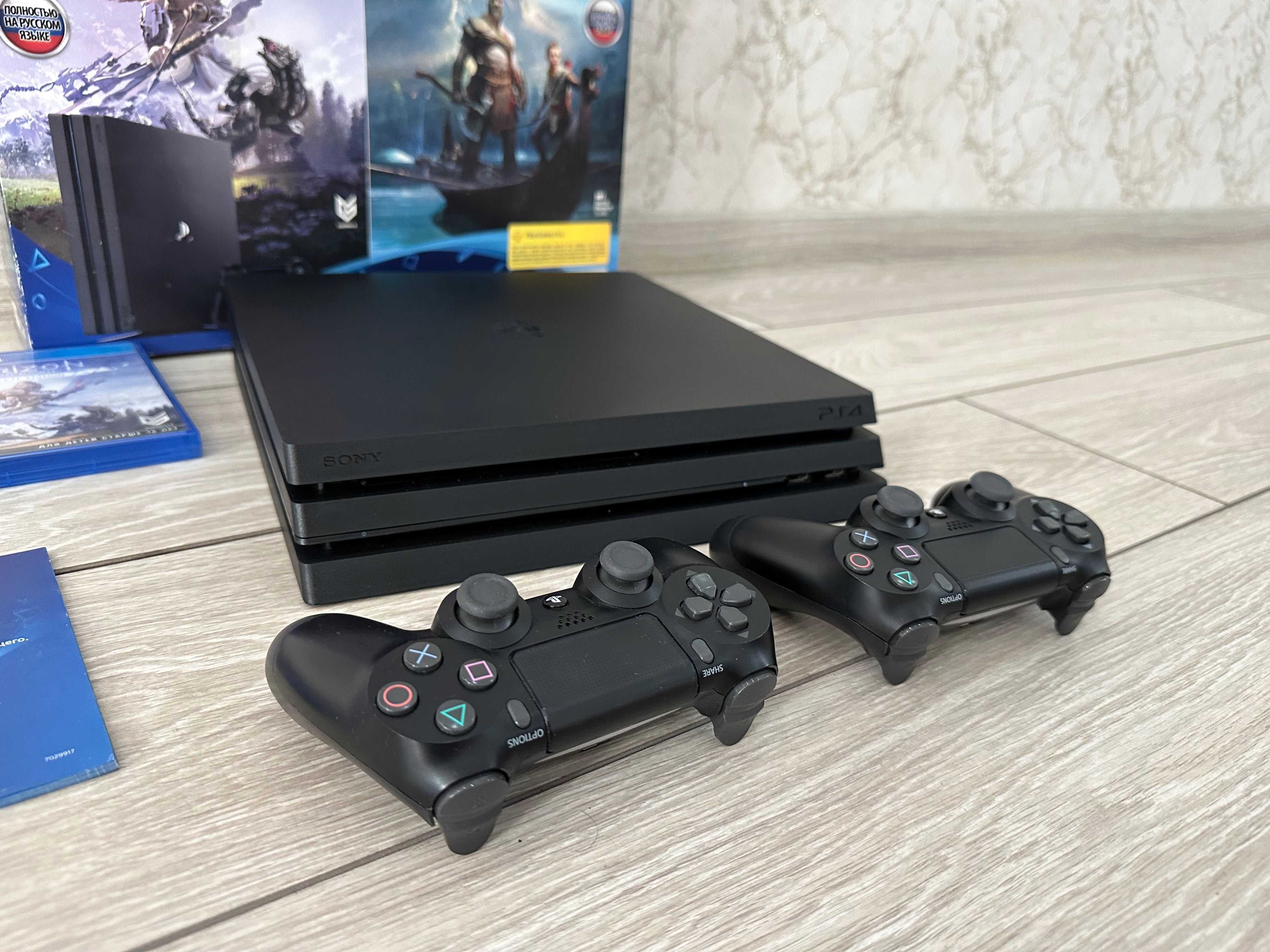 Sony Playstation 4 PRO + 2 джойстика . 1 Терабайт ! Ps Про: 129 000 тг. -  Приставки Алматы на Olx