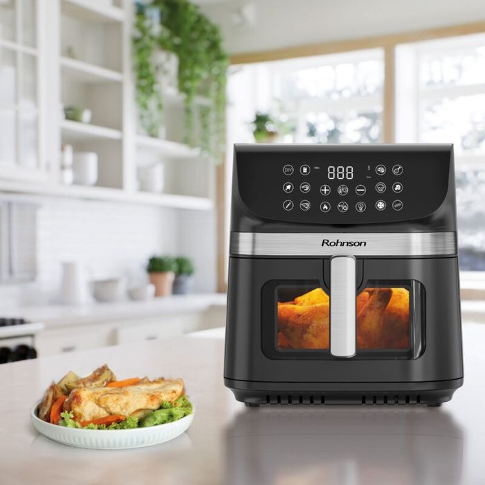 Нов 9 литра фритюрник с горещ въздух Air Fryer Rohnson  R2866