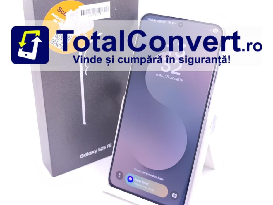 Samsung S25 FE 128GB Jetblack 8GB Dual SIM, Garantie 24 luni | #D90180