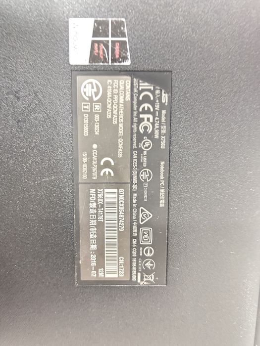 Ноутбук Asus X756U