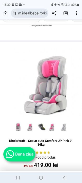 Scaun auto Kinderkraft