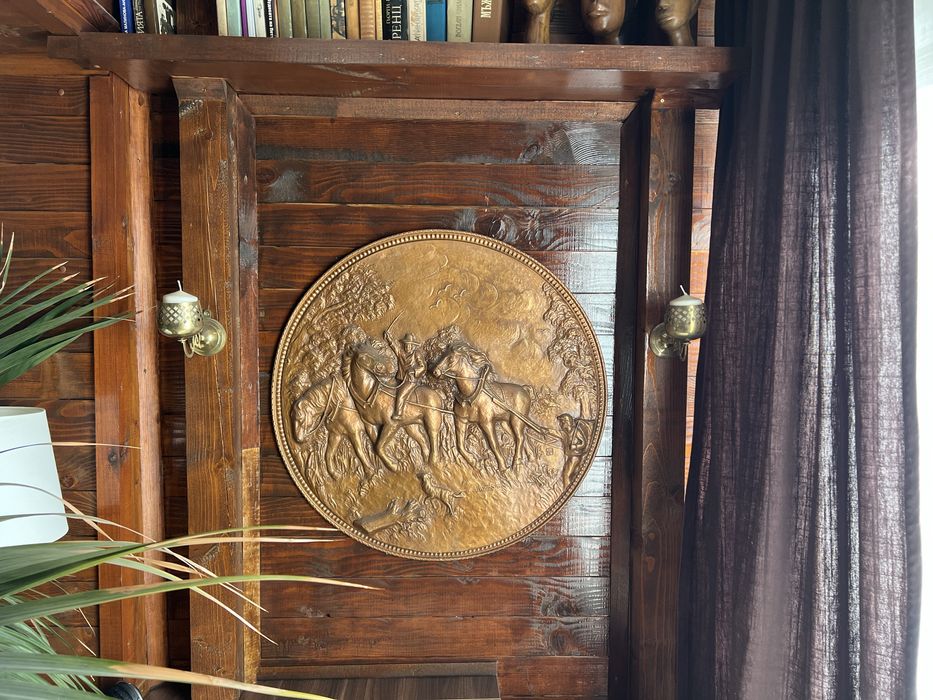 Стенни свещници комплект месинг