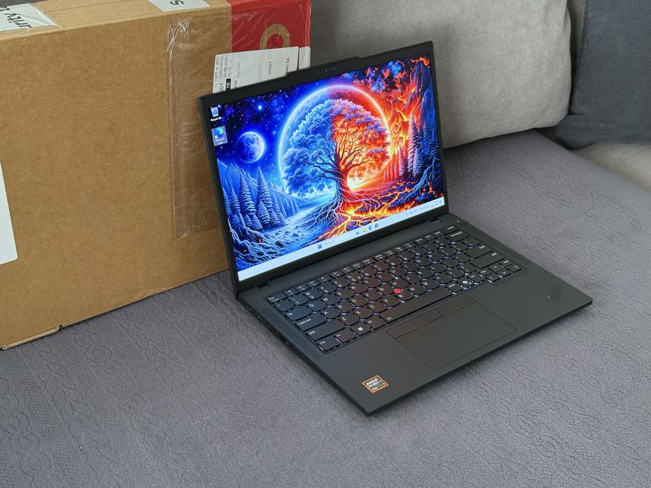 НОВ Лаптоп 14.5’ 2.8K  OLED Touch 120HZ Ryzen AI 7 Pro 350 64GB DDR5 Lenovo Thinkpad P14s Gen6 Radeon 860M 1TB SSD