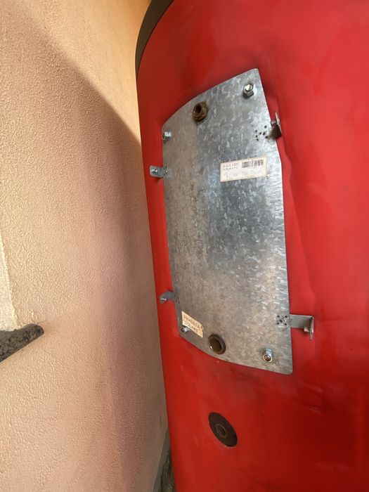 Puffer 1000 litri din otel cu izolatie,cu 2 schimbatoare de caldura