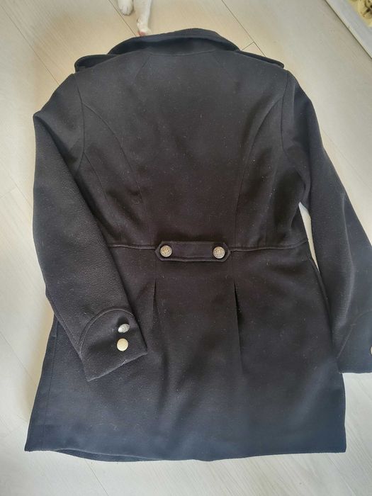 Дамско черно палто