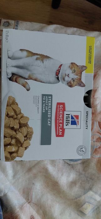 12 бр. Пауч за кастрирани котки Hill's