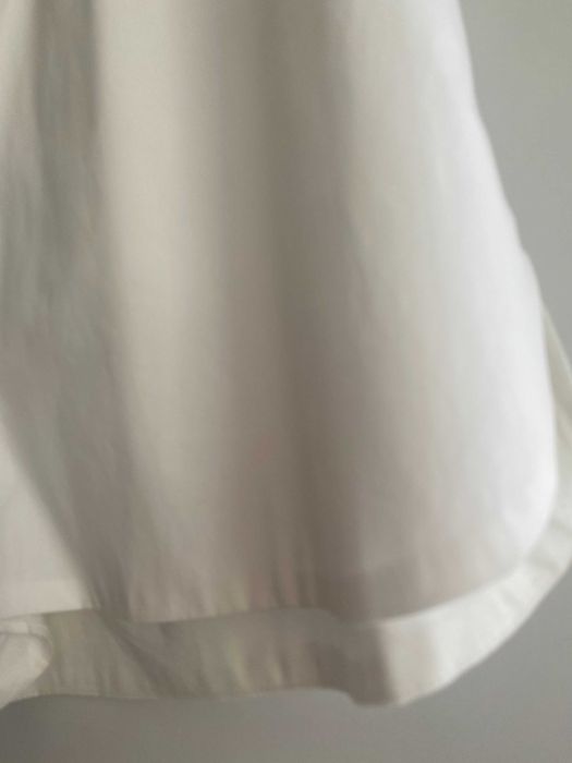 Pantaloni scurți albi, nou, S/36, bumbac, talie medie/inalta