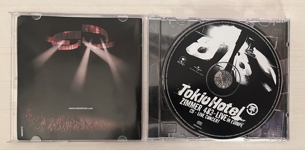 CD диск Tokio Hotel "Zimmer 483 Live"