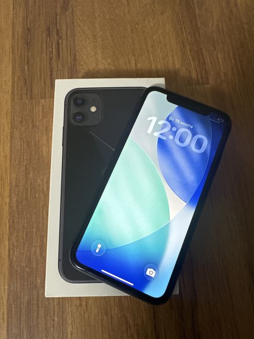 Айфон 11 64гб черного цвета