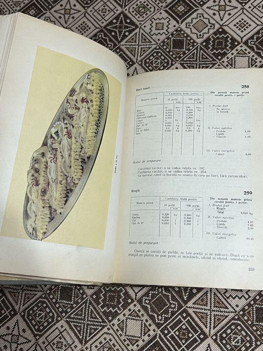 Retetar general preparate culinare 1962-1963 obiect de colecție