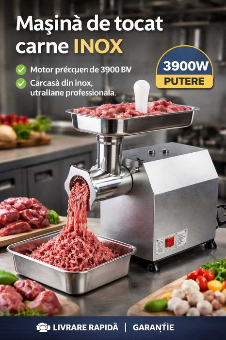 Masina de tocat carne profesionala 3900W inox !