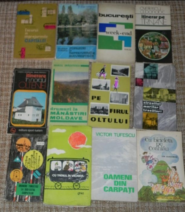 43 carti geografie turism  Enciclopedia geografica a Romaniei vol 3  Almanah turistic Catalogul pensiunilor turistice din Romania Mihai TIcan Rumano