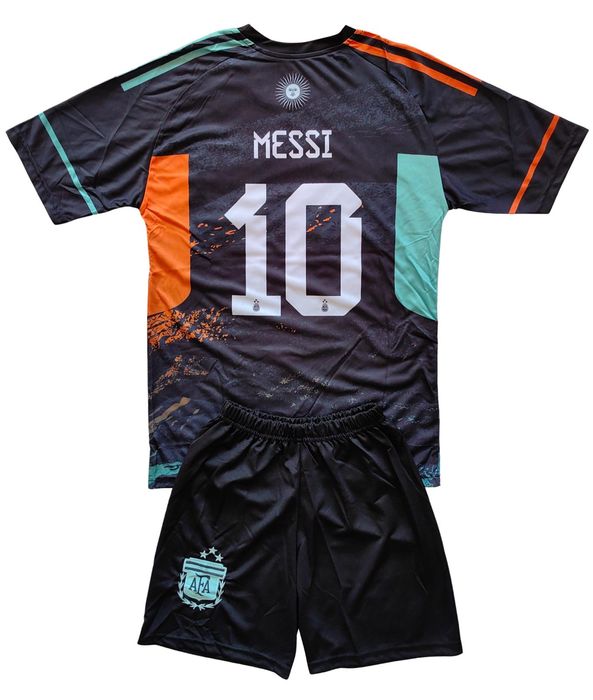 Детски футболен екип Аржентина Меси 164 размер Messi тениска къси гащи