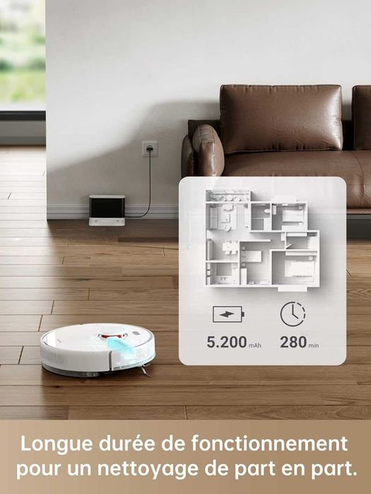 Прахосмукачка робот Dreame D10s LiDAR навигация и картографиране