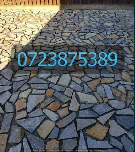 Amenajări Curți cu Piatră de Carieră (Material și Montaj)