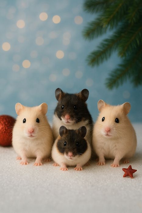 Хомячки очаровательные
