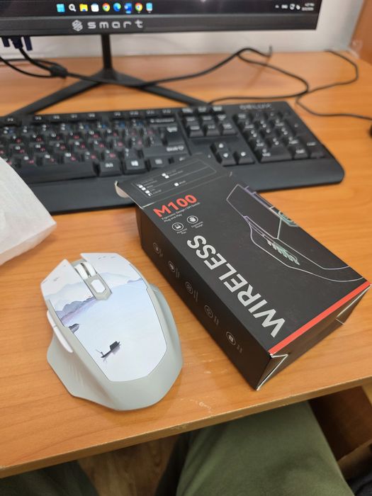 Мышка М100, беспроводная