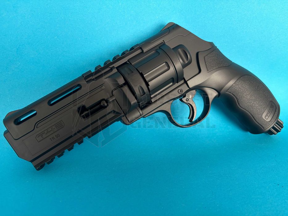 Pistol paintball puternic 11j set cu bile cauciuc, cutie transport si capsule co2 cadou Airsoftgeneral NOU