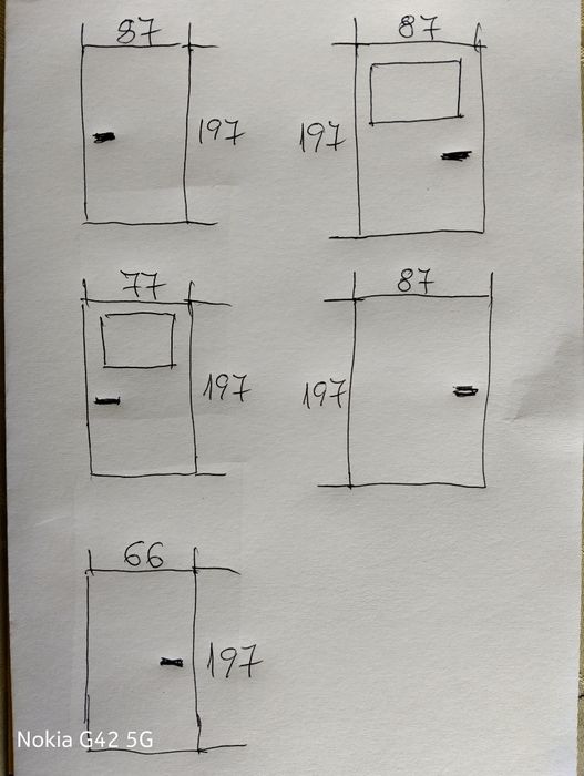 Вътрешни  интериорни врати запазени