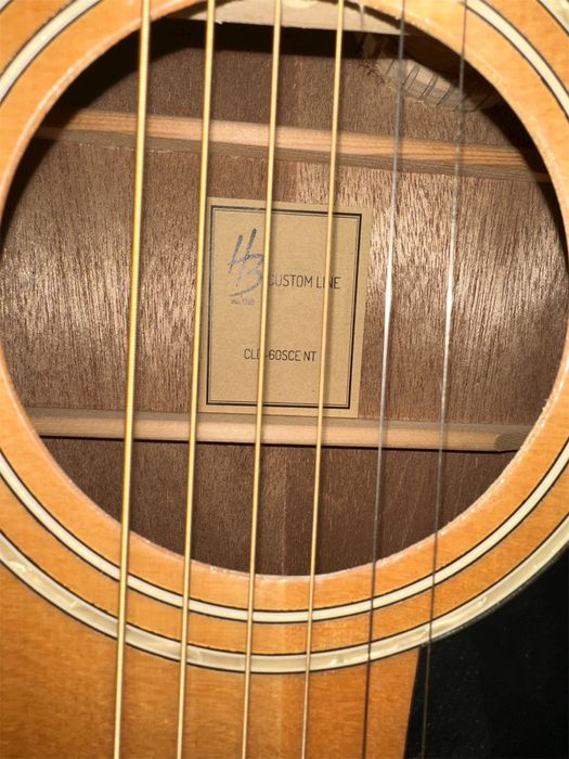 Chitară acustică Harley Benton CLD-60SCE NT Custom Line