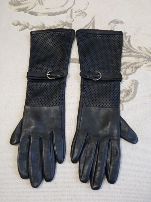 Перчатки женские кожаные!