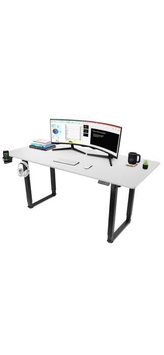 Birou Electric Dr.Shield Nova – 180 CM Alb
