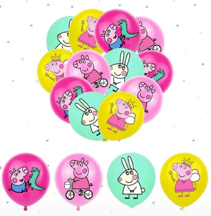 Парти сет украса Пепа Пиг, коте Мари, зайче и коте