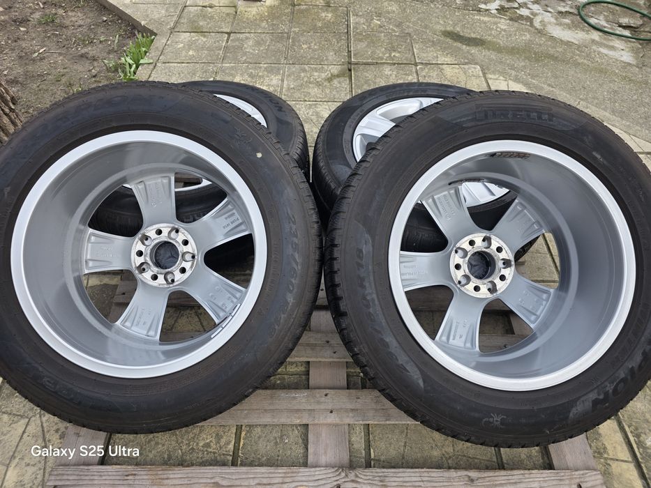 Лети джанти 18ки 5х112 Mercedes + зимни гуми 235/60/18 Pirelli