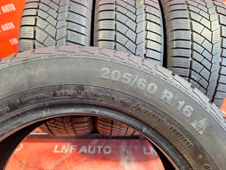 Anvelope de IARNA - 205/60/16 - Continental - 6.36 MM - DOT - 2016 RFT