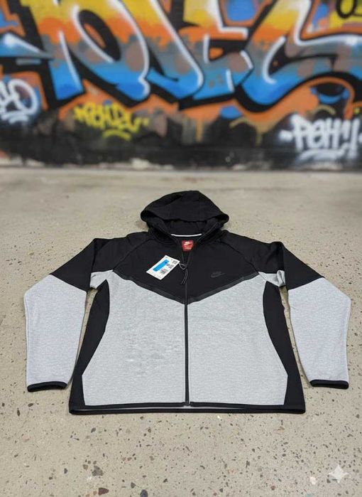 Trening Nike TECH Fleece Negru Gri - Bumbac 100% - Set Complet