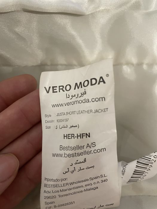 Geaca din piele naturala Vero Moda