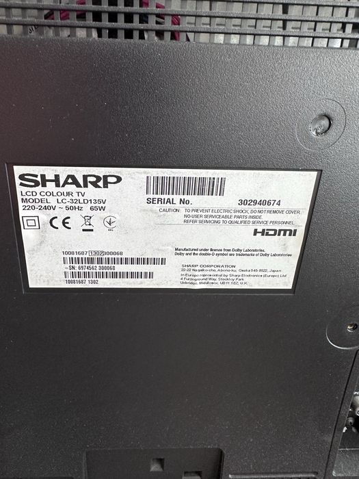 Телевизор SHARP 32 инча