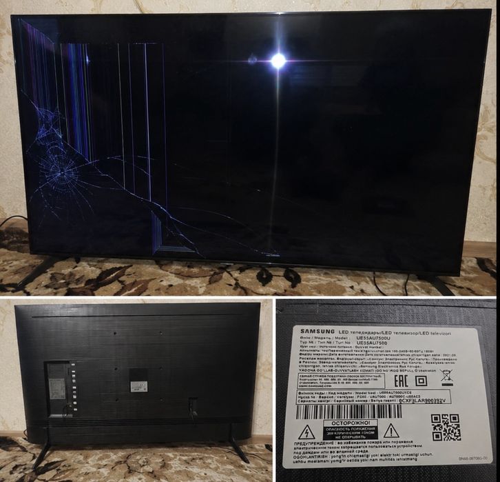 Теливизор Samsung 4k SmartTV UE55AU7500UXCE на запчасти