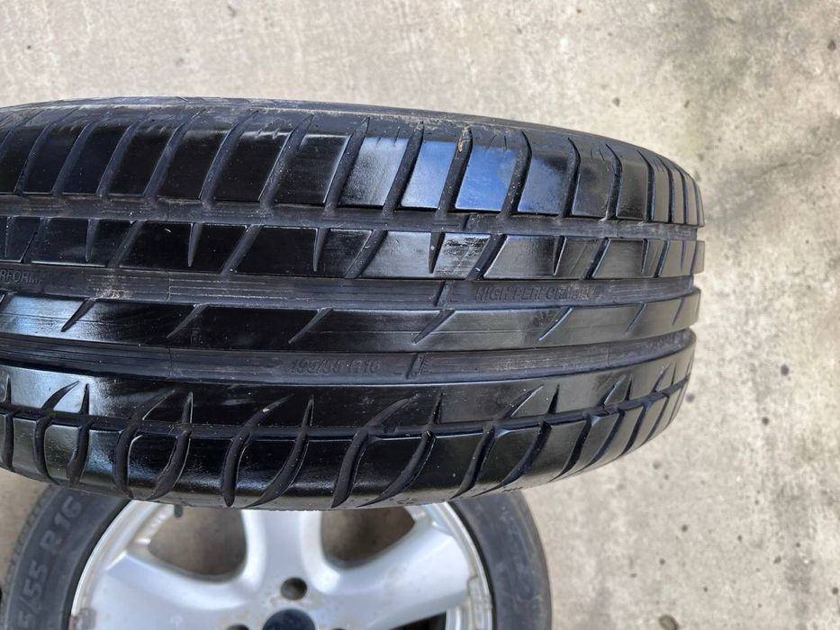 Set 4 roți Peugeot 16” 6.5J + anvelope Tigar 195/55 R16 | DOT 2019