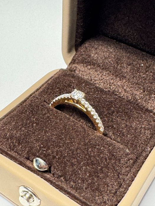 Inel TEILOR aur 18K cu diamante 0,39 ct, nou, certificat