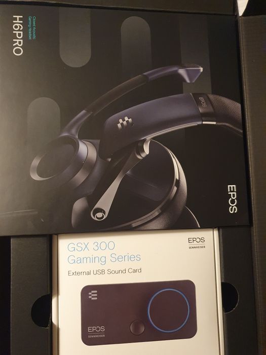 Геймърска слушалка  за игри със звукова карта  EPOS H6Pro