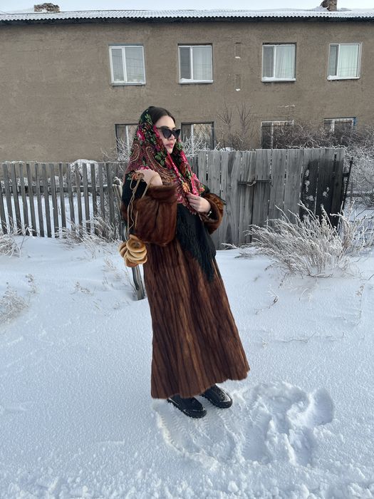 Шуба колонок натуралка