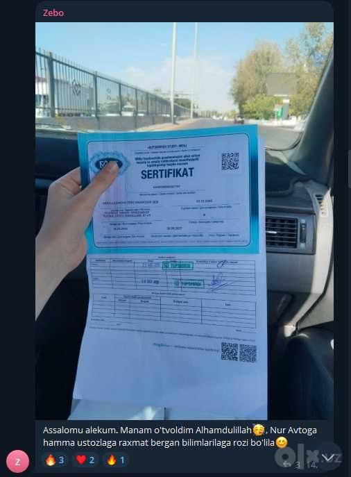 Ekspres kursi  Atigi 500 000 So`mdan!