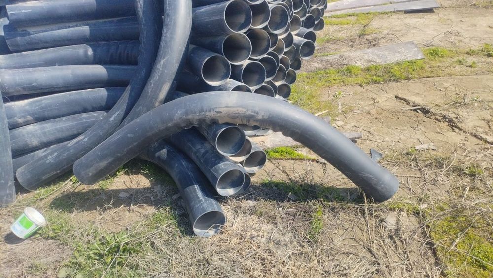 Отвод 90PVC 90°отвод 160мм  90градус иссикка чидамли