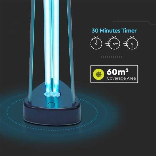 Lampa Ultraviolete UV-C Germicidal VT-3238, 38W
