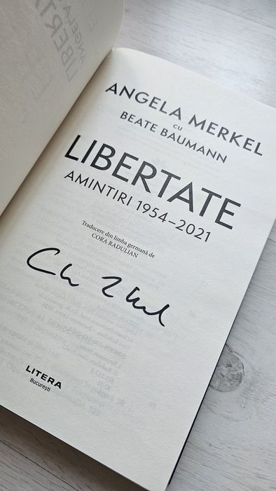 AUTOGRAF Angela Merkel - Libertate